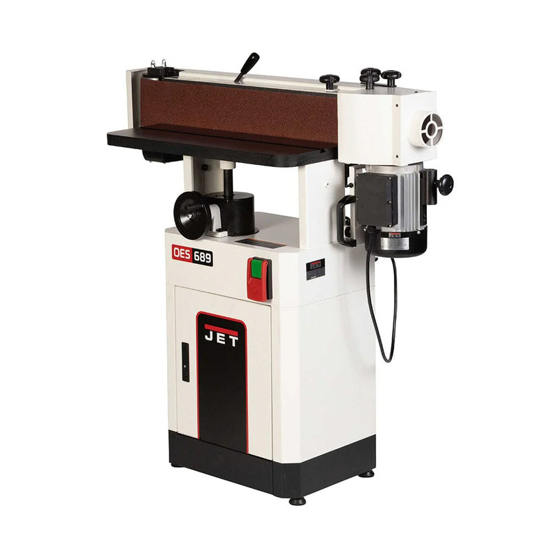 6" X 89" Jet Black Oscillating Belt Edge Sander- 1.75 HP 1 Ph- 115/230V- OES-689-BLK